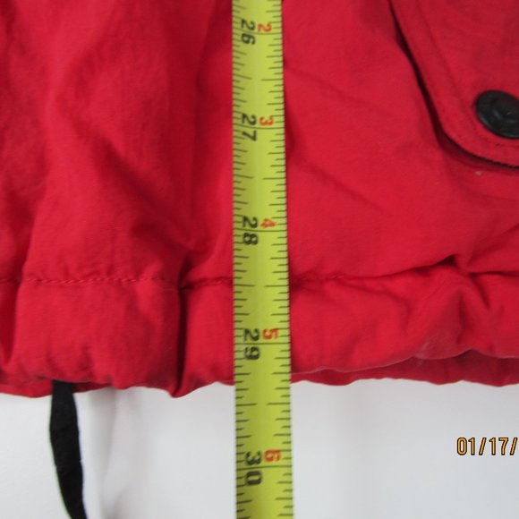 Vtg 90's Marlboro Country Store Men's Duck Down Puffer Jacket Red Full zip LG - Picture 10 of 12